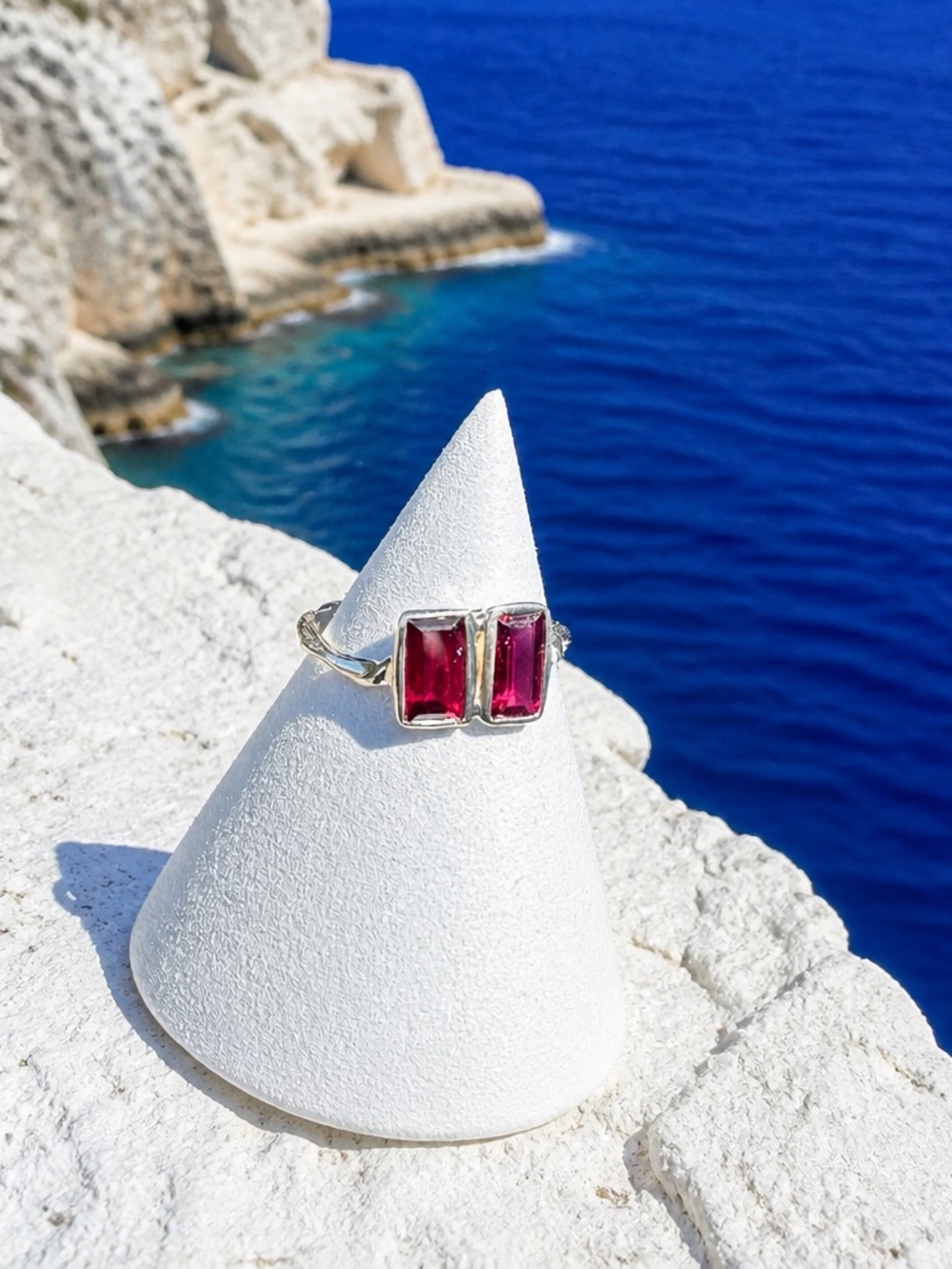 NEW! Rhyolite Garnet Ring